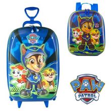 Kit Mochila 3D Com 6 Rodinhas + Lancheira Patrulha Canina Chase Spy - Diplomata