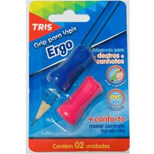 Grip Para Lapis Ergo De Borracha Com 2 Unidades (Ref.659480) Tris