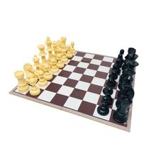Jogo de Xadrez Educativo Com Tabuleiro Portátil + Sacola (Ref.: 4310) Carimbras