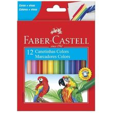 Canetinha Hidrocor Lavavel 12  Cores (Ref. 15.0112CZF) Faber-Castell