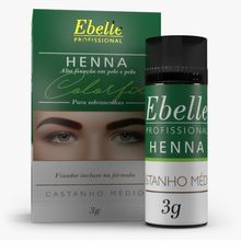 Henna Sobrancelhas Castanho Médio Ebelle 3g