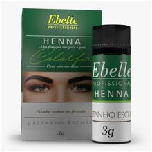 Henna Sobrancelhas Castanho Escuro Ebelle 3g