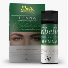 Henna sobrancelhas Castanho Claro Ebelle 3g