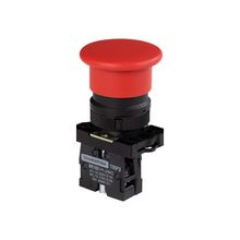 Botão Cogumelo Tramontina Trp2-EC42 1NF Vermelho com Base de Plástico