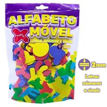 Alfabeto Movel em EVA 4cm x 2mm 150 Pecas Ref. 15370 - Make+