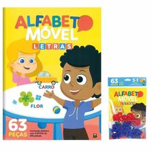 Alfabeto Movel Letras em EVA 3 em 1 - Brasil Leitura