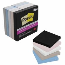 Bloco de notas super adesivas Post-it coleção Serenidade 76x76mm 430 folhas - 3M