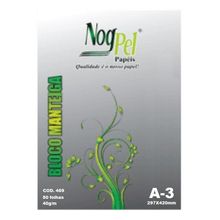 Bloco de Papel Manteiga A3 40g com 50 Folhas - Nogpel