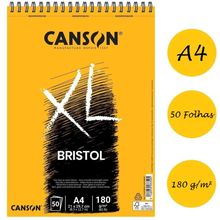 Bloco XL Bristol A4 Extra Branco com 50 Folhas 180g - Canson