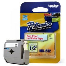 Fita para Rotulador 12mm x 8m  MK-232- Brother