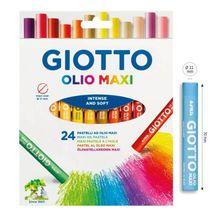 Giz Pastel Oleoso Maxi Com 24 Cores - Giotto