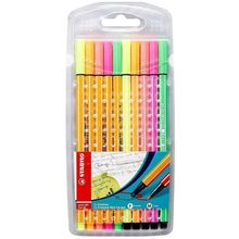 Caneta Point Pen Neon com 10 Cores (886810-1) Stabilo