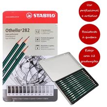 Lapis Preto Tecnico Othello 282 Estojo Lata com 12 Graduacoes - Stabilo