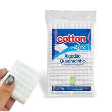 Algodão Quadradinho 95 Gramas Por Pacotes Algodão Hidrófilo Quadrado Branco Cotton Line