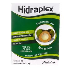 Hidraplex Sabor Água de Coco Pó 4 Sachês de 27,9g