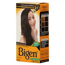 Tinta de Cabelo Bigen em Pó 2.1 Preto Azulado Luminoso
