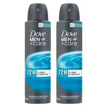 Kit 2 Desodorante Aerosol Dove Men+Care Proteção Total 150ml cada.