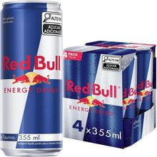 Kit 4 Energético Red Bull 355ml Cada