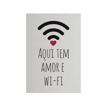 Placa Decorativa MDF Wi-Fi 20x29cm