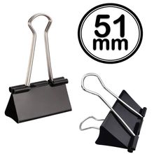 Prendedor de Papel Binder Clip 51mm com 12 Unidades - Cis