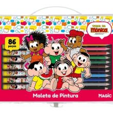 Maleta de pintura - Turma da Mônica 86 peças