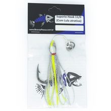 Suporte Hook 11/0 com Lula Atrativa - Pesca Praia e Mar - Bravos