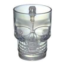 Caneca Vidro Caveira Rainbow Hauskraft 500 ml