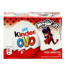 Kinder Ovo Miraculous 2 Unidades 20g Cada