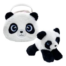 Pelúcia Cutie Handbags Panda Deluxe Bolsa e Pelúcia Multikids - BR2221OUT [Reembalado] BR2221OUT