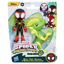 Bonecos Marvel Spidey Friends - Miles Spin e Electrosaurus HASBRO