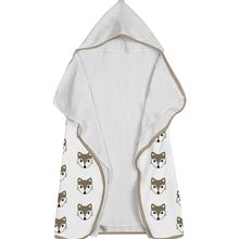 Toalha Baby C/ Capuz Tecebem Estampada c/ Fralda  Dori Branco