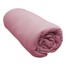 Lençol Com Elástico Solteiro Portallar Malha 100% Algodão Liso Linha Casa Rosa Cravo
