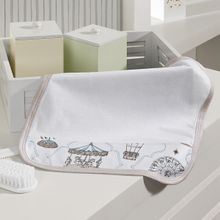 Kit Toalhinha de Boca Com 02 Peças Tecebem Baby Malha 100% Algodão Jean Branco