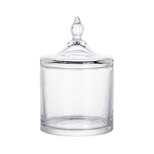 Potiche Decorativo De Vidro Amarelo 15,5cm - Hauskraft
