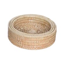 Conjunto De Cestos Redondos Palmar 3 Peças - Hauskraft