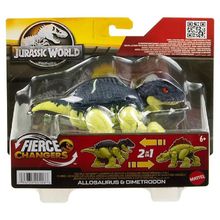 Dinossauro Jurassic World - Allosaurus e Dimetrodon MATTEL
