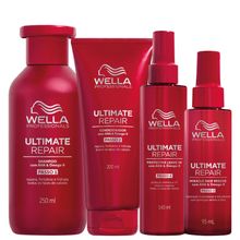 Wella Ultimate Repair Shampoo 250ML + Condicioandor 200ml + Miracle Rescue 95ml +Protetor Termico 140ml