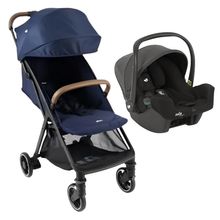 Kit Carrinho de bebê Pact Pro Dark Blue (Azul Escuro) + Bebê Conforto i-Snug - Joie