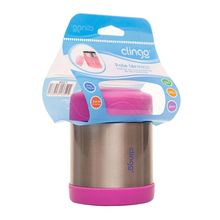 Pote Térmico Infantil 330ml Inox e Rosa - Clingo