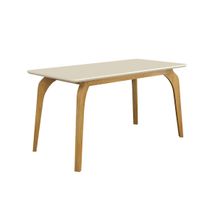 Mesa De Jantar Larissa Cinamomo/Off White - Valdemoveis