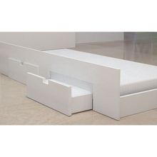 Kit Bi-Box Solteiro 2 Gavetas Branco - Bom Pastor