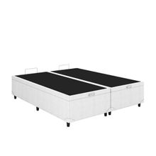 Bau Queen 158X198X44 Corino Branco Linhao - House