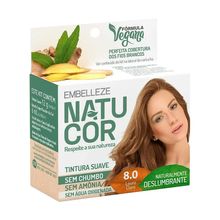 Tinta de Cabelo Natucor Louro Claro 8.0 12g