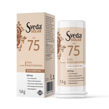 Protetor Solar Sveda Stick Multifuncional Cor Claro Fps75 14g
