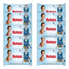 Kit 10 Lenço Umedecido Huggies Tripla Proteção 88 Und Cada