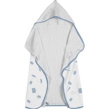 Toalha Baby C/ Capuz Tecebem Estampada c/ Fralda  Greg Branco
