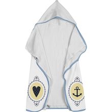 Toalha Baby C/ Capuz Tecebem Estampada c/ Fralda Nino  Branco