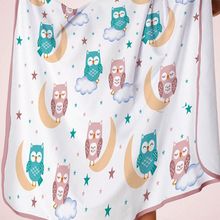 Toalha de Banho Baby Tecebem com Capuz Estampada Isa 70cmx90cm Branco