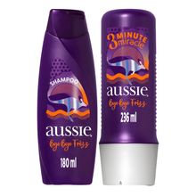 Kit Aussie Bye Bye Frizz - Shampoo 180ml + Condicionador 236ml