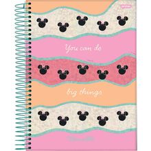 Caderno Jandaia Capa Dura Com Espiral 160 Folhas 10 Matérias Minnie Arts FSC